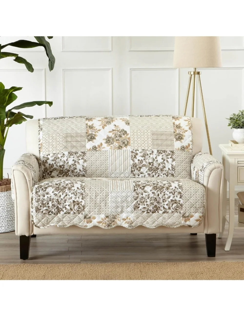 Reversible Patchwork Loveseat Cover
